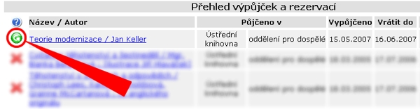 Prodlou�en� v�p�j�n� doby (prolongace)