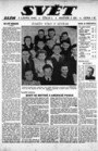 Svĕt, tituln&iacute; strana z 7. 1. 1942