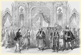 Grafick� list k uveden� "�nosu ze serailu" v Lond�n�, 19. stolet�