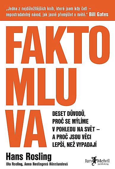 Faktomluva: deset důvodů, proč se mýlíme v pohledu na svět - a proč jsou věci lepší, než vypadají / Hans Rosling, Ola Rosling, Anna Roslingová Rönnlundová - obálka knihy Faktomluva: deset důvodů, proč se mýlíme v pohledu na svět - a proč jsou věci lepší, než vypadají / Hans Rosling, Ola Rosling, Anna Roslingová Rönnlundová - obálka knihy