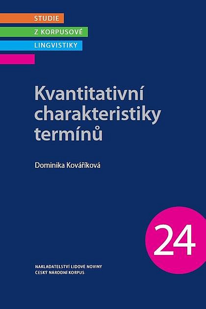 Kvantitativní charakteristiky termínů / Dominika Kováříková - obálka knihy