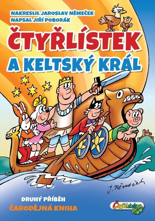 Čtyřlístek a keltský král / nakreslil Jaroslav Němeček - obálka knihy Čtyřlístek a keltský král / nakreslil Jaroslav Němeček - obálka knihy
