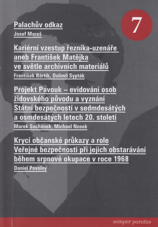 Palachův odkaz / Josef Mareš - obálka knihy