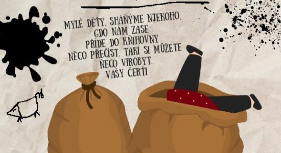 Čtení čertovi a dílnička pro děti v knihovně na Jižních Svazích